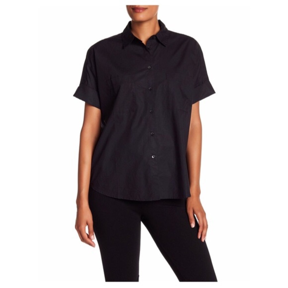 Madewell Courier Shirt black cotton XS NWT